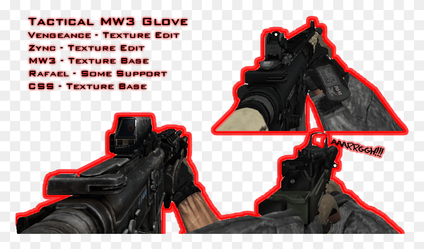 983x547 Tactical Glove Css 33vgcu9 Map Mw3 For Css, Halo, Weapon, Weaponry HD PNG Download