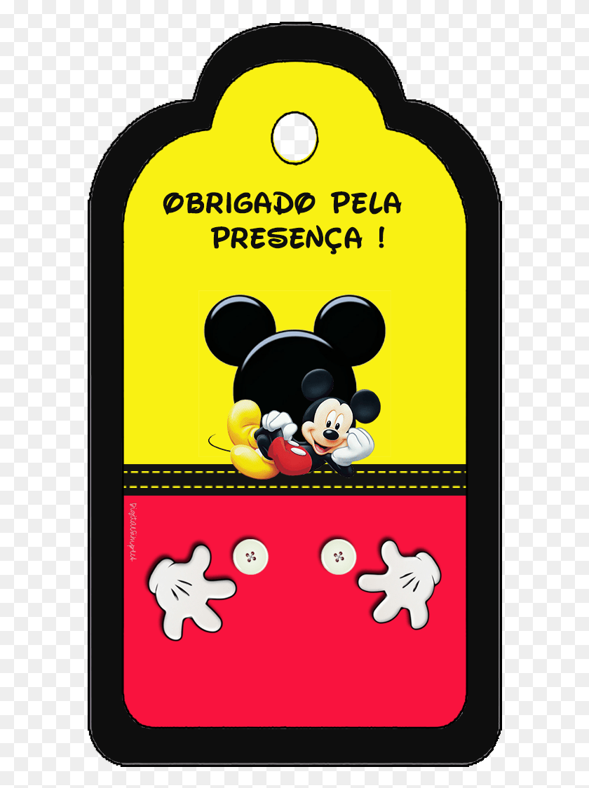 592x1064 Тег 300 Микки Теги Para Imprimir Do Mickey, Angry Birds, Super Mario Hd Png Download