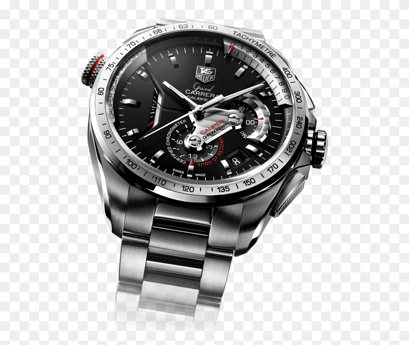 509x649 Tag Heuer Grand Carrera Calibre, Wristwatch HD PNG Download