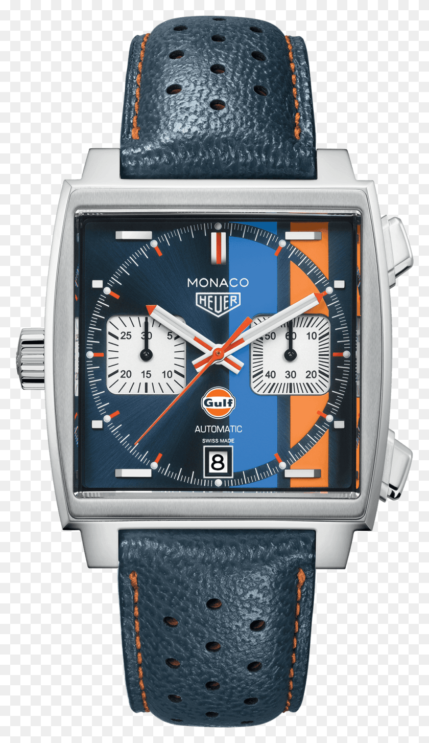 987x1763 Tag Heuer Monaco Calibre 11 39mm Steel Alternate Finished Monaco Gulf Special Edition, Wristwatch, Clock Tower, Tower HD PNG Download