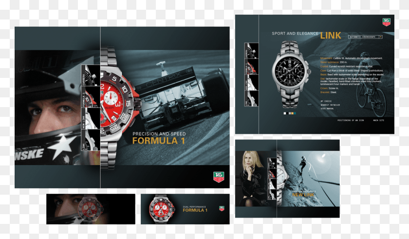 1042x576 Tag Heuer Website Design Concepts Tag Heuer Formula, Wristwatch, Person, Bicycle HD PNG Download