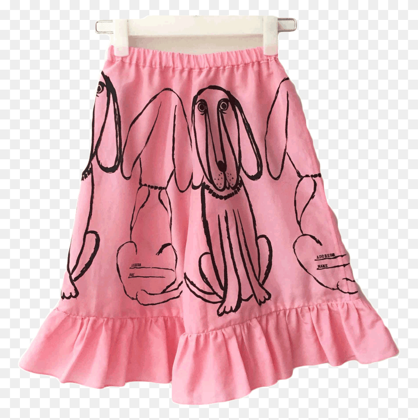 768x784 Tago Dog Ruffle Trousers Miniskirt, Clothing, Apparel, Skirt HD PNG Download
