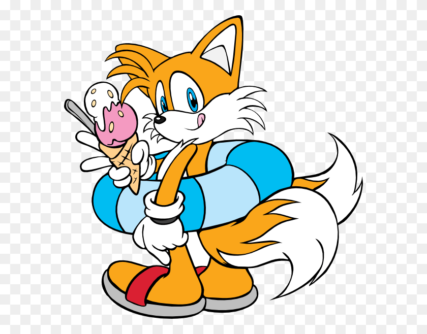 588x598 Tails The Fox Summer, Graphics, Performer HD PNG Download
