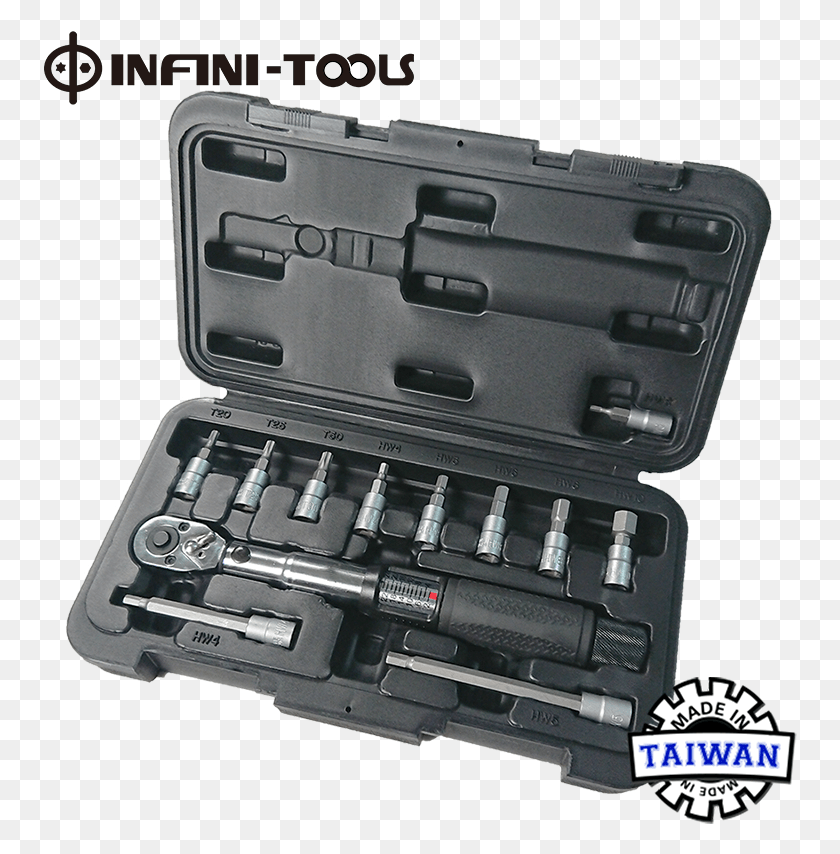 754x794 Taiwan 12 Pcs 14 Dr 2 24 Nm Torque Wrench Bicycle Socket Wrench, Gun, Weapon, Weaponry HD PNG Download