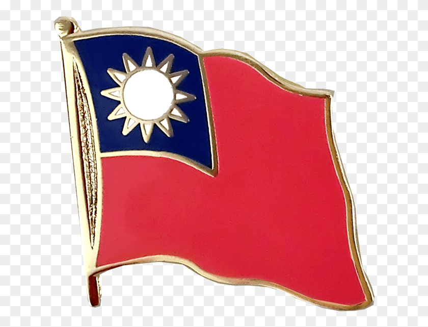 632x581 Taiwan Flag Lapel Pin Flag, Armor, Shield, Purse HD PNG Download