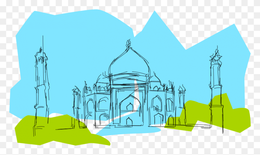 800x454 Taj Mahal Graphic, Dome, Architecture, Building HD PNG Download