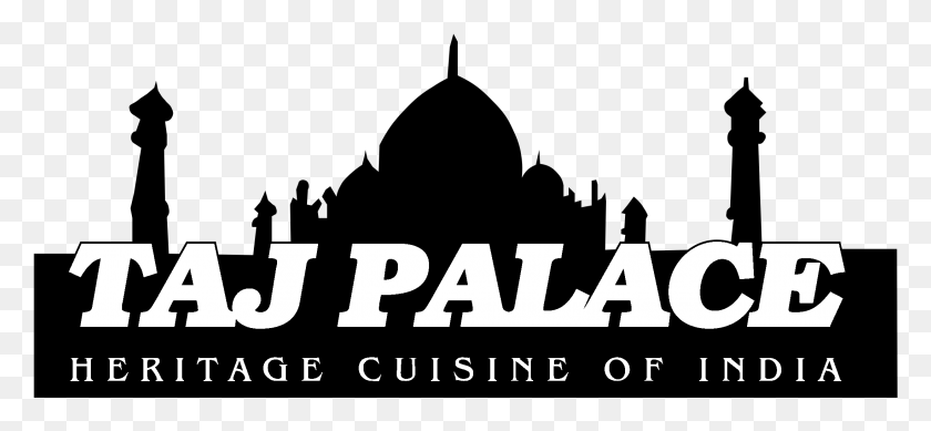 2191x925 Taj Palace Logo Black And White Palace Vector, Text, Word, Alphabet HD PNG Download
