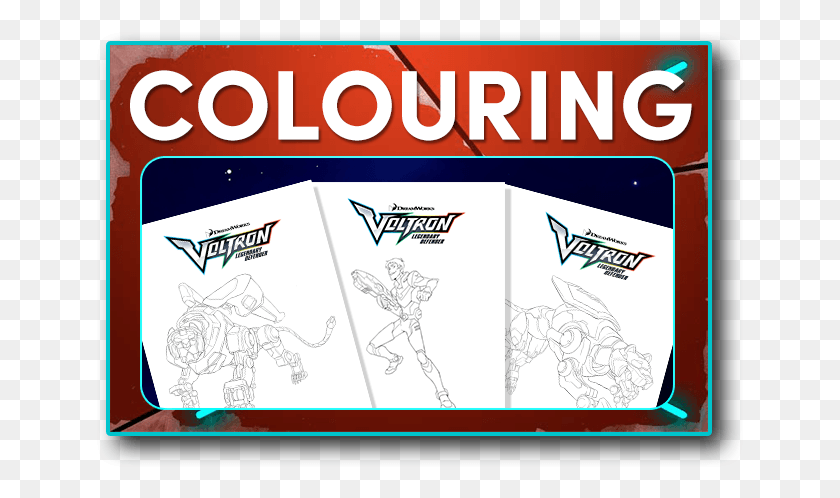 649x438 Take A Look Through Our Voltron Hub And Click The Voltron Drawing, Text, Advertisement, Poster HD PNG Download