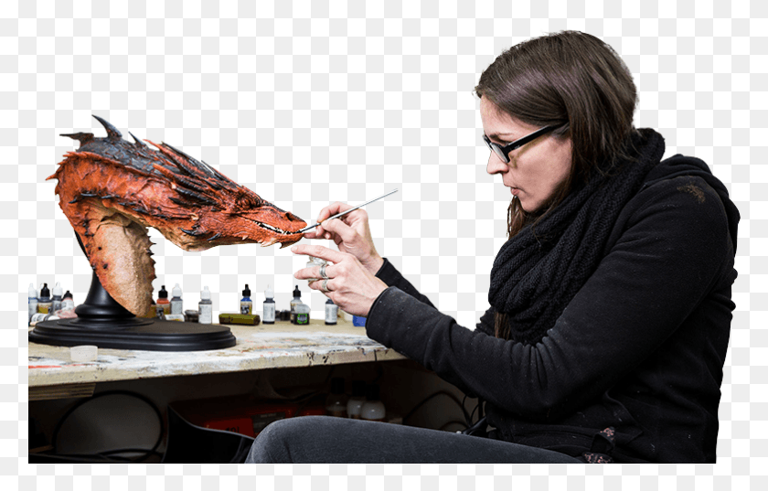 783x479 Take Home A Piece Of Weta Workshop Weta Workshop, Person, Sitting, Eating HD PNG Download