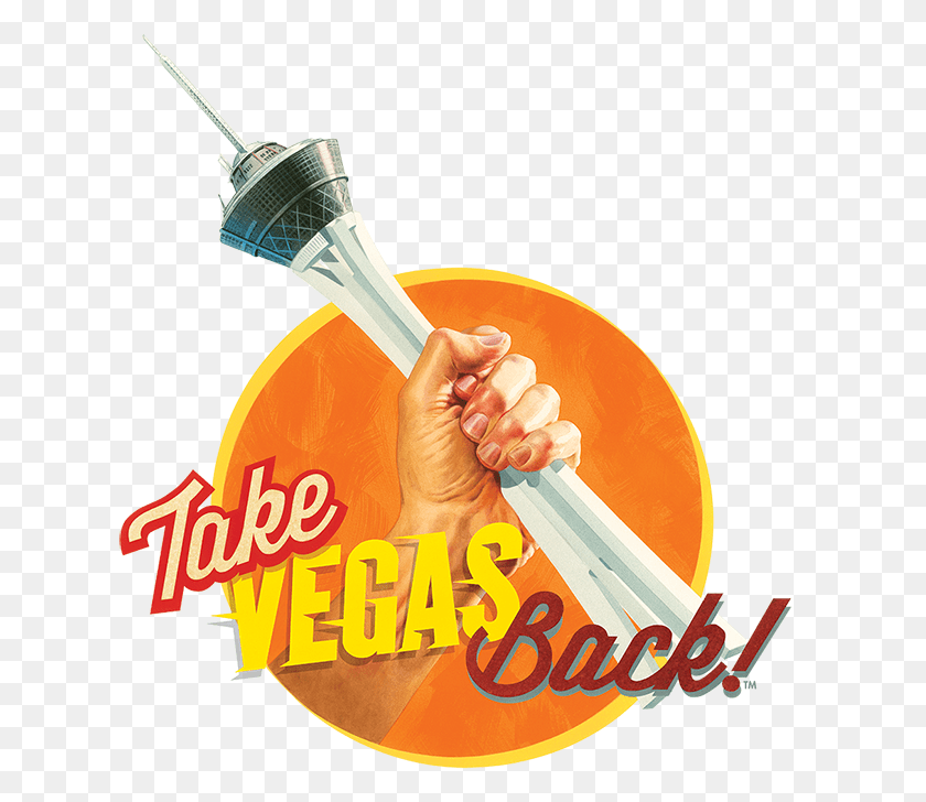 626x668 Take Vegas Back Logo Poster, Injection, Hand HD PNG Download