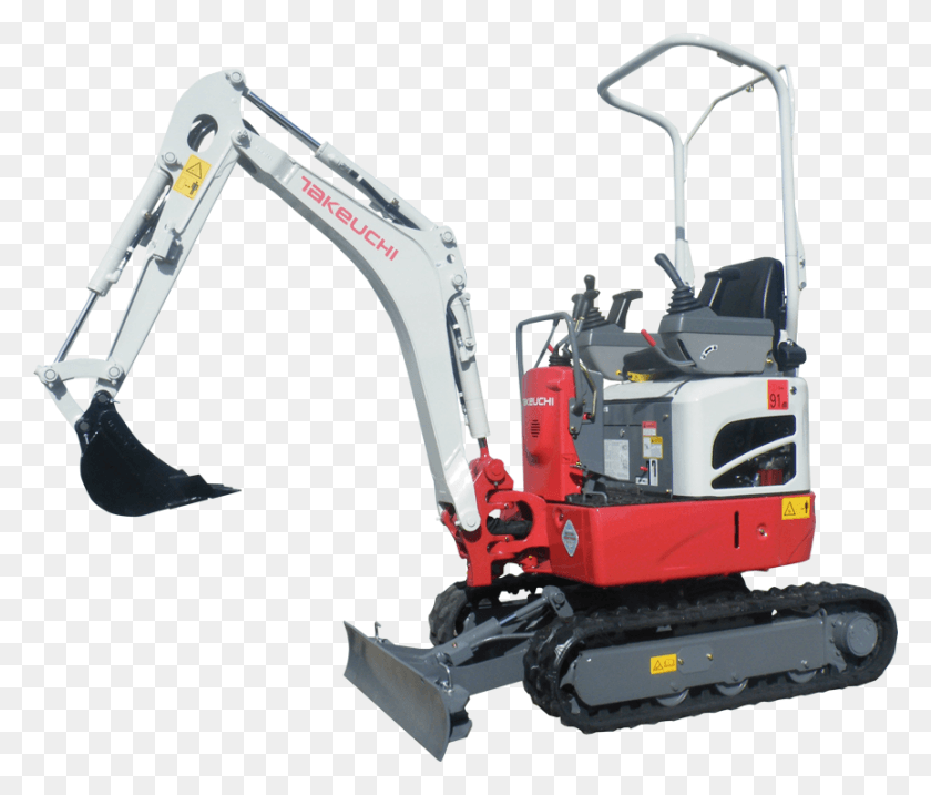 864x728 Takeuchi Micro Digger, Construction Crane, Tractor, Vehicle HD PNG Download
