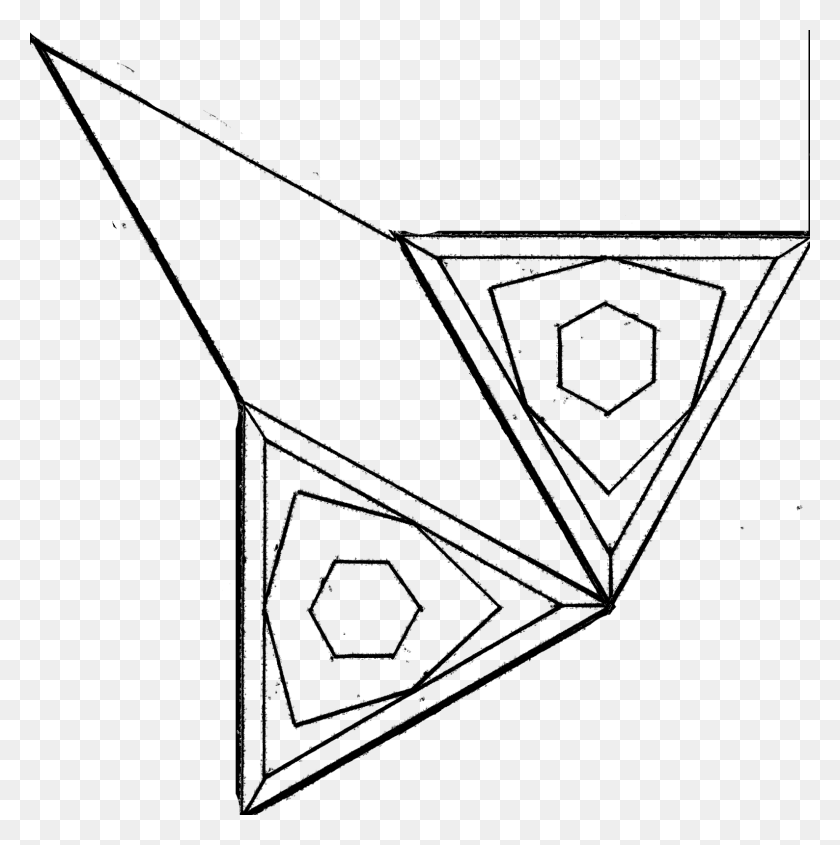 1588x1600 Taking The Star Shape From Before Removing Two Triangles Line Art, Triangle, Lighting, Outdoors HD PNG Download