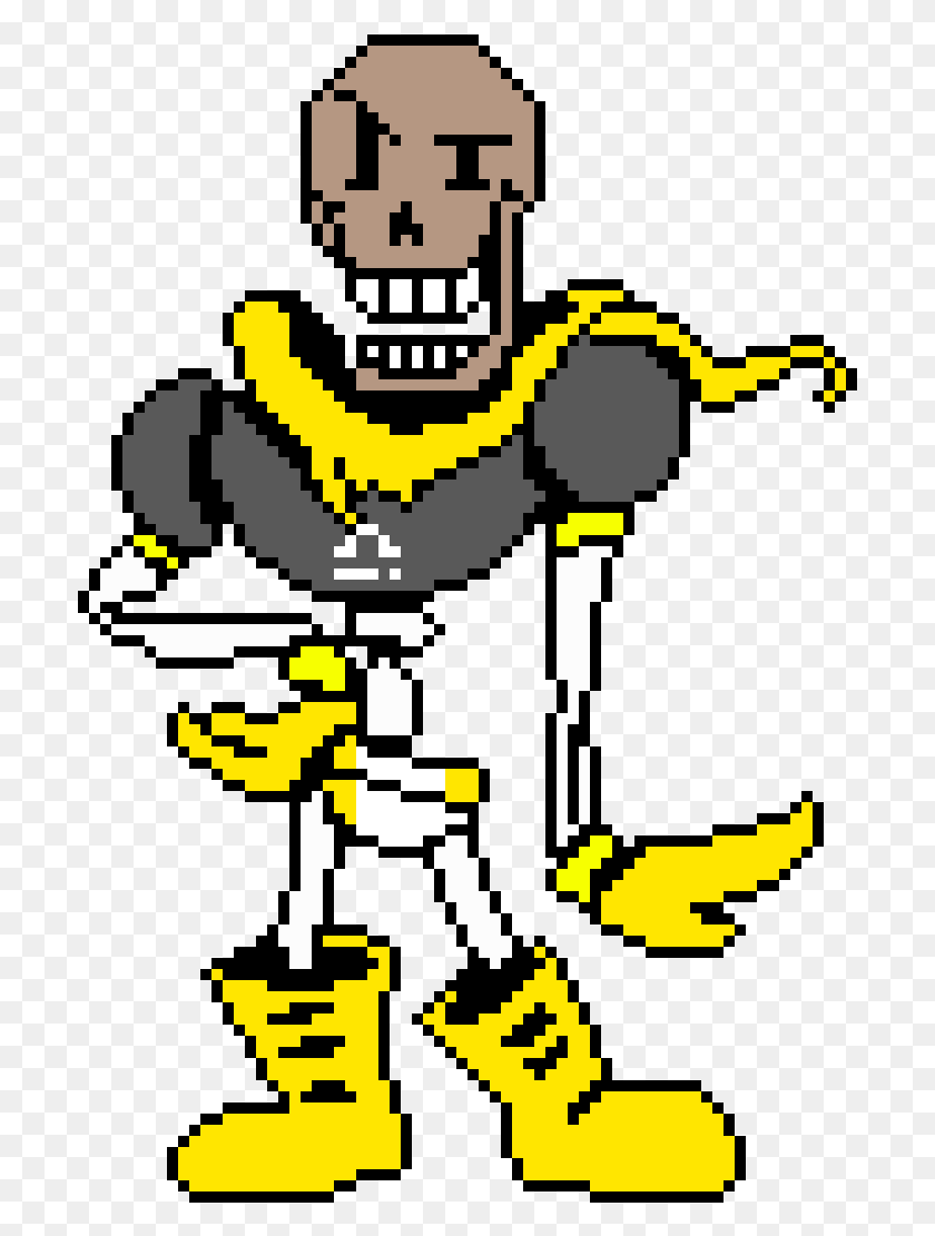 701x1051 Tales Under The Field, Georgia Tech, Undertale, Papyrus Battle, Sprite, Texto, Gráficos Hd Png