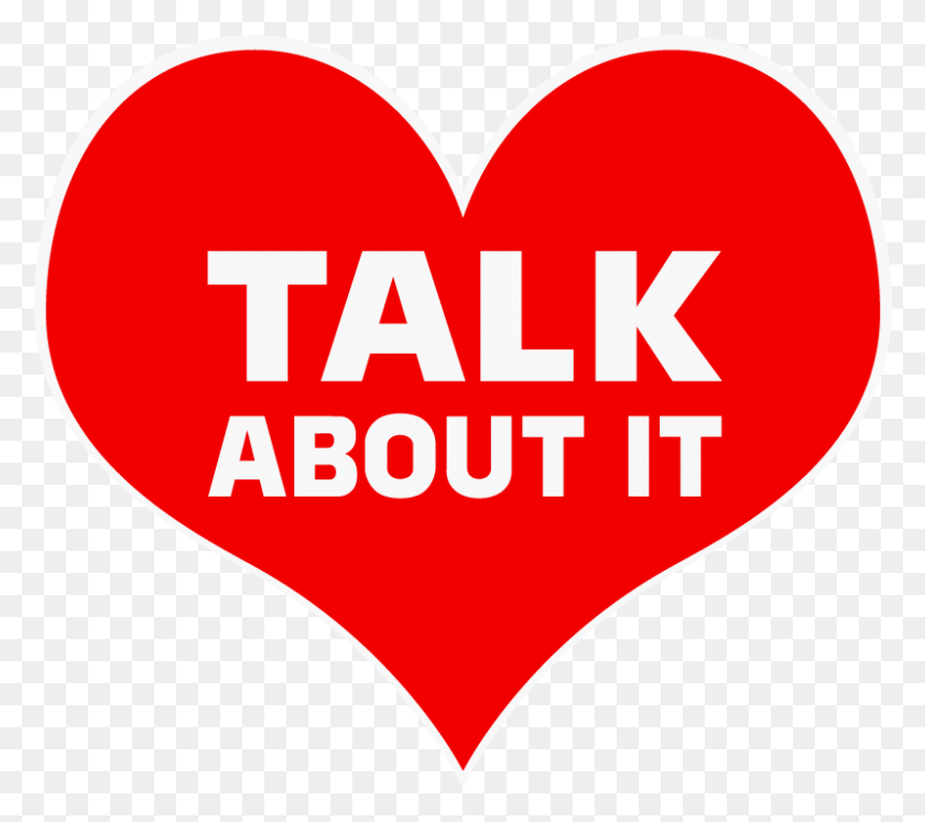 799x703 Talk About It Message Amp Heart Shaped Design That Appears We Have Broken Up, Heart, First Aid, Label HD PNG Download