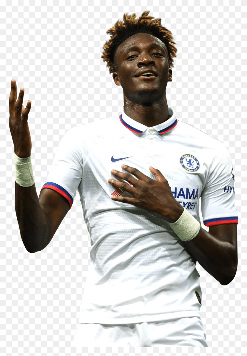 865x1276 Tammy Abrahamrender Tammy Abraham Vs Barcelona, Clothing, Person, Athlete HD PNG Download