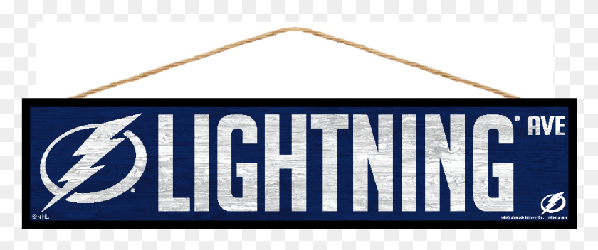 949x356 Tampa Bay Lightning Wincraft Wood Street Sign Tampa Bay Lightning, Text, Number, Symbol HD PNG Download