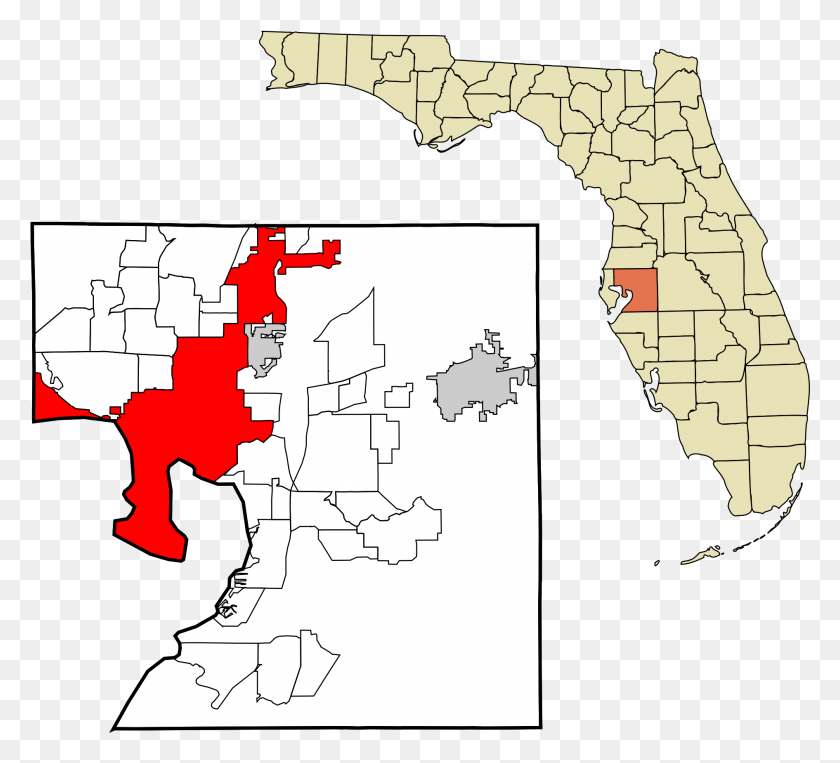 1890x1704 Карта Тампа Флорида Из Загрузки Округ Хиллсборо Флорида, Диаграмма, Участок, Атлас Hd Png Скачать