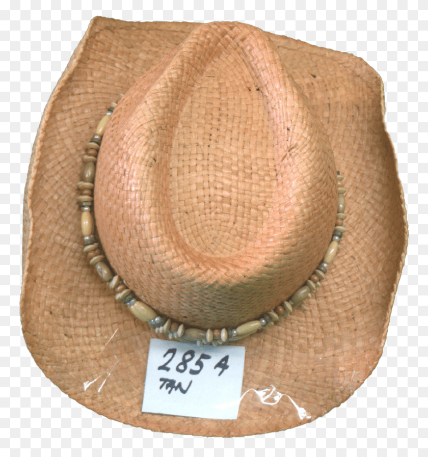 846x908 Tan Straw Hat Cowboy Hat, Clothing, Apparel, Necklace HD PNG Download