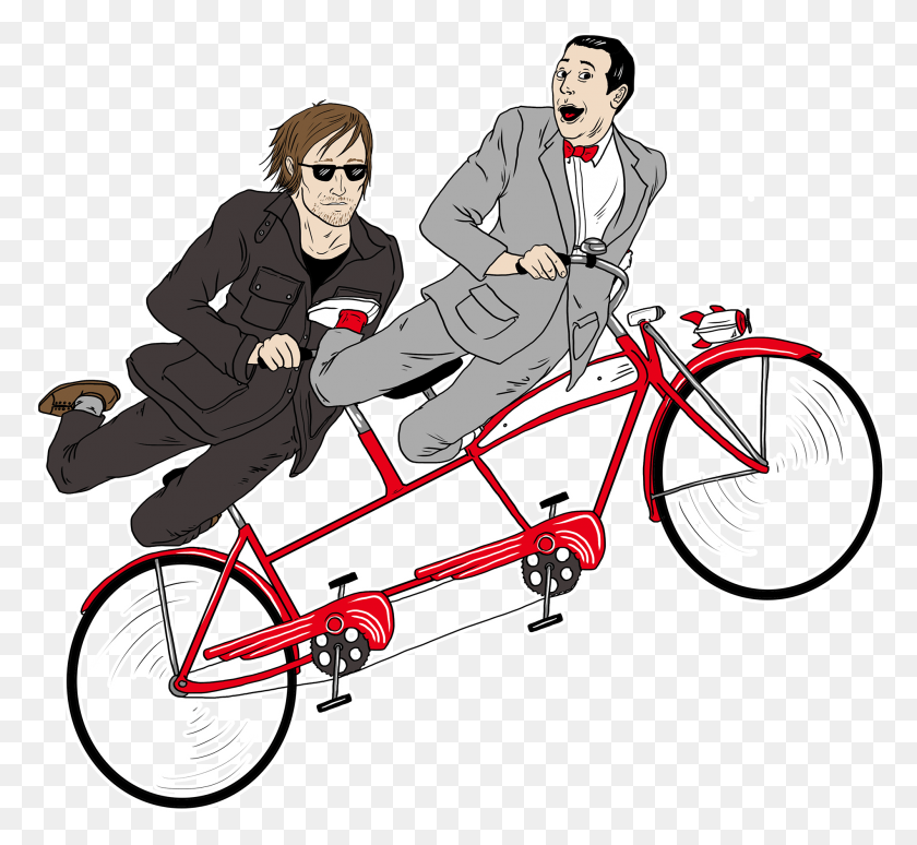 1899x1739 Tandem Bicycle, Tandem Bicycle, Vehicle, Transportation HD PNG Download