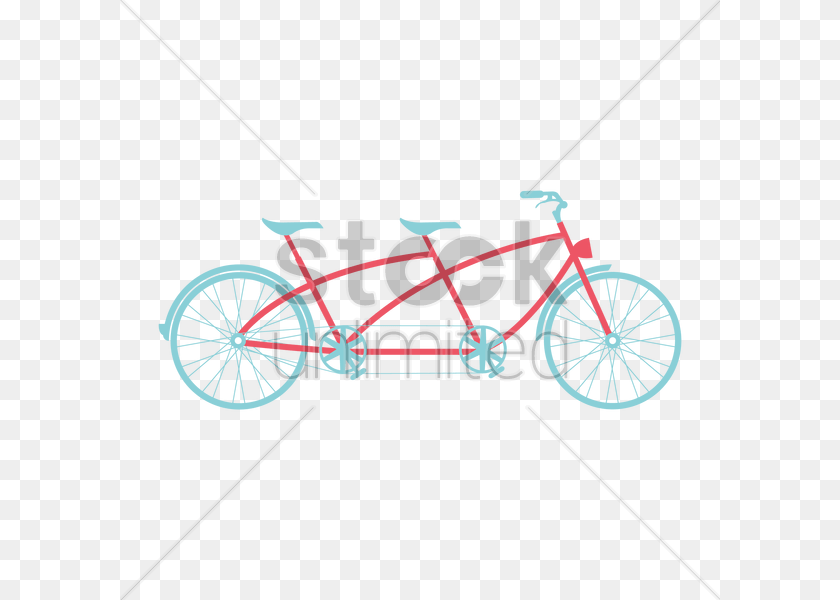 600x600 Tandem Bicycle Vector Image, Tandem Bicycle, Transportation, Vehicle, Machine PNG