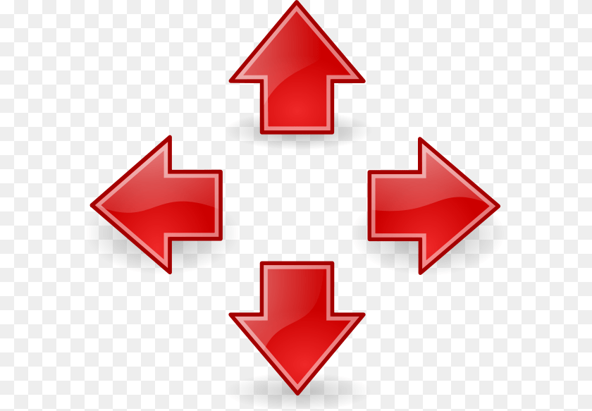 Tango Style Arrows Red Clipart For Web, First Aid, Symbol, Logo PNG