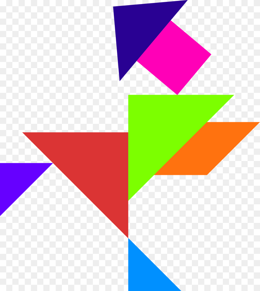 1715x1920 Tangram Clipart, Purple, Art, Triangle, Toy Transparent PNG