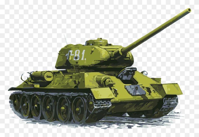 813x539 Descargar Png Tanque Apg Ruso Tanque De Fondo Transparente Zvezda T 34, Ejército, Vehículo, Blindado Hd Png