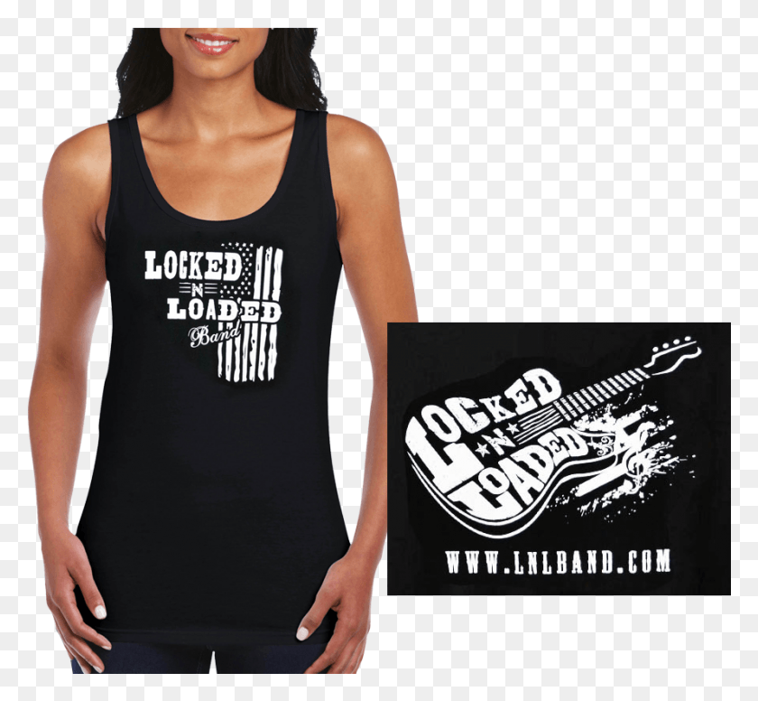 889x817 Tank Top 2018 Black Frontback Logos T Shirt, Clothing, Apparel, Person HD PNG Download