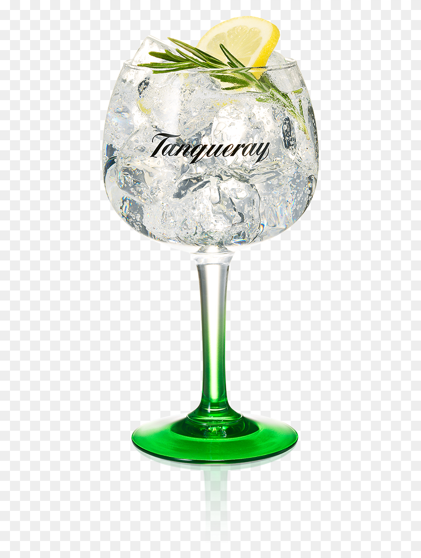 435x1054 Descargar Pngtanqueray Gin Amp Tonic Con Limón Y Romero Tanqueray Gin Tonic, Glass, Lamp, Wine Glass Hd Png