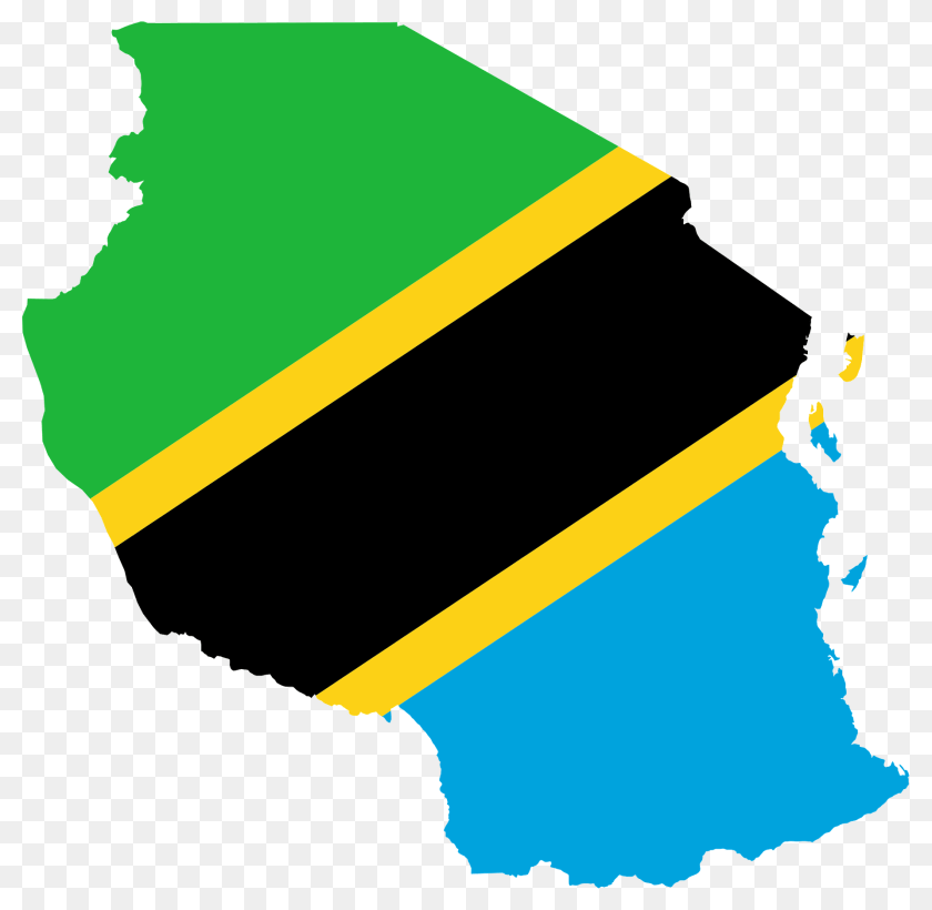1920x1874 Tanzania Flag Map Clipart PNG