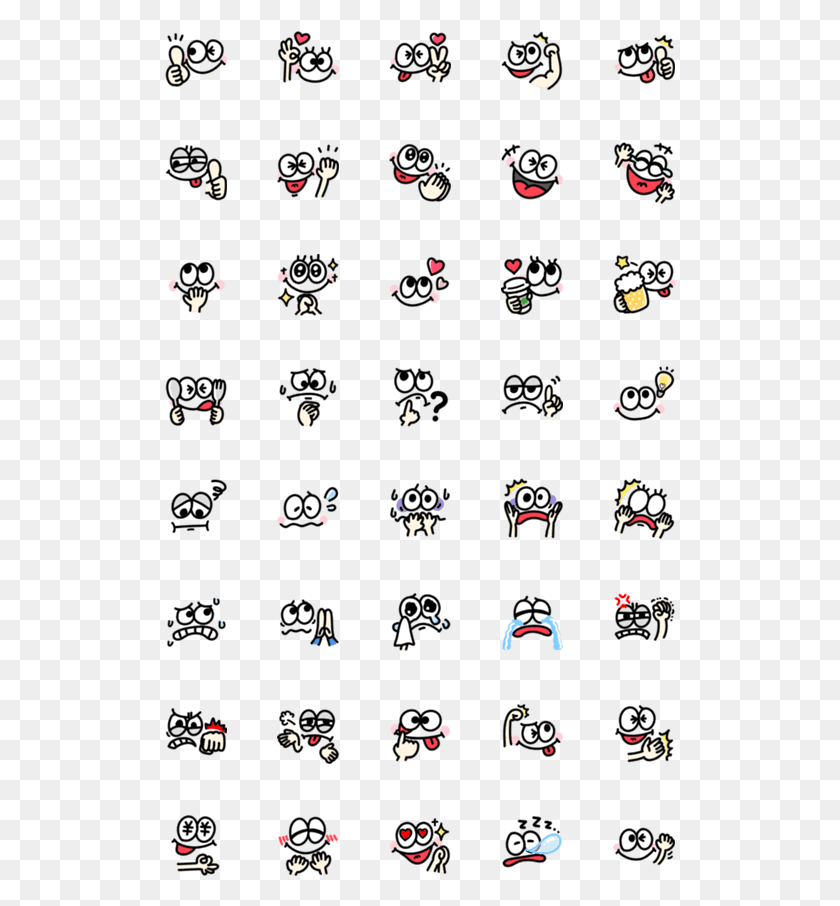 511x846 Tap An Emoji For A Preview Cute Girl Line Sticker, Text, Symbol, Number HD PNG Download