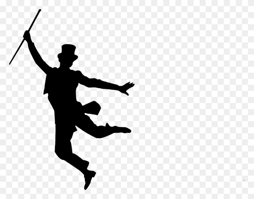 1000x766 Tap Dance Ballet Dancer Silhouette Fred Astaire Silhouette, Gray, World Of Warcraft HD PNG Download