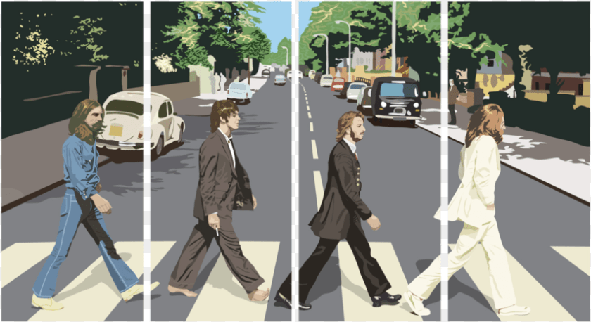 853x465 Tap To Expand Beatles Abbey Road Hd, Zebra Crossing, Walking, Tarmac, Person Clipart PNG