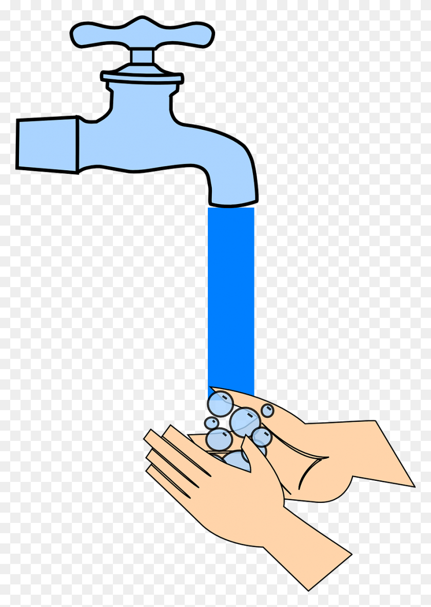 888x1280 Tap Water Hand Washing Faucet Image Gif Washing Hands Cartoon, Cane, Stick, Axe HD PNG Download