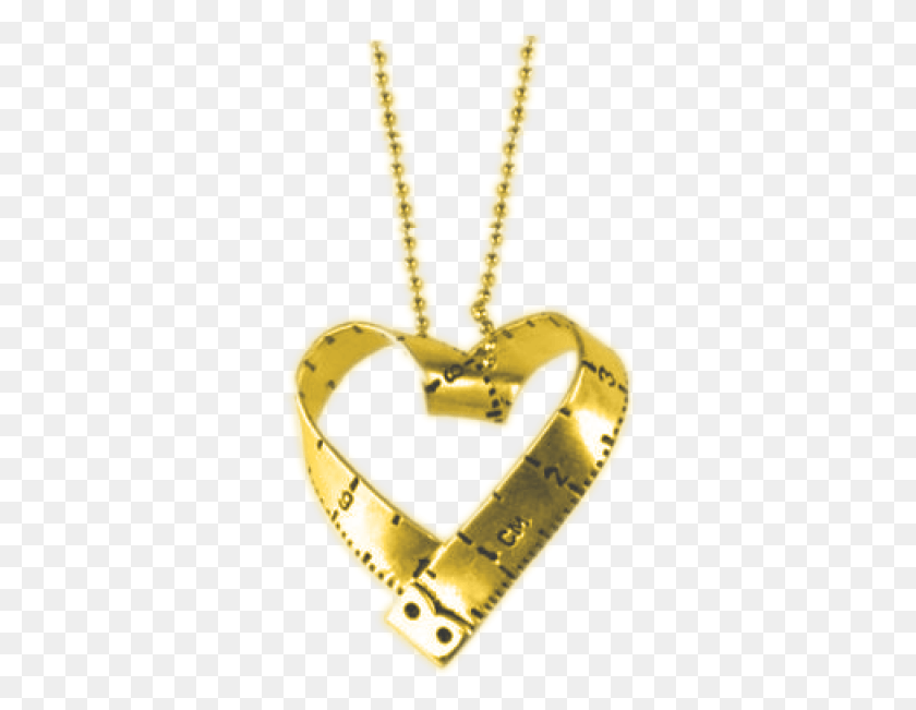 333x591 Tape Heart Pendant Gold 001 800x800 Locket, Accessories, Accessory, Lawn Mower HD PNG Download