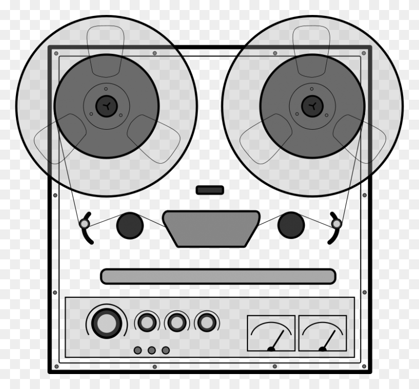 800x739 Tape Recorder Magntophone Dessin, Shooting Range, Indoors, Room HD PNG Download