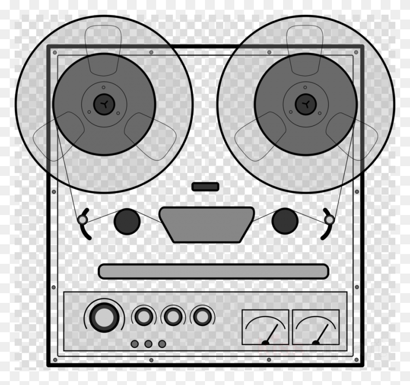 900x840 Tape Recorder Vector Clipart Microphone Tape Recorder Magntophone Dessin, Texture, Word, Label HD PNG Download