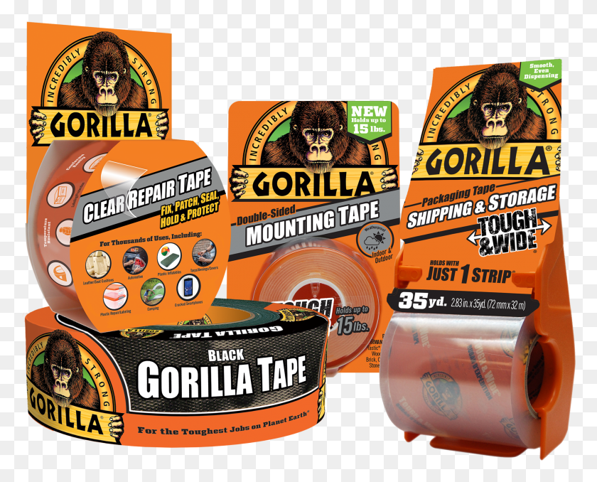 2026x1606 Tapes Gorilla Glue Tape, Flyer, Poster, Paper HD PNG Download