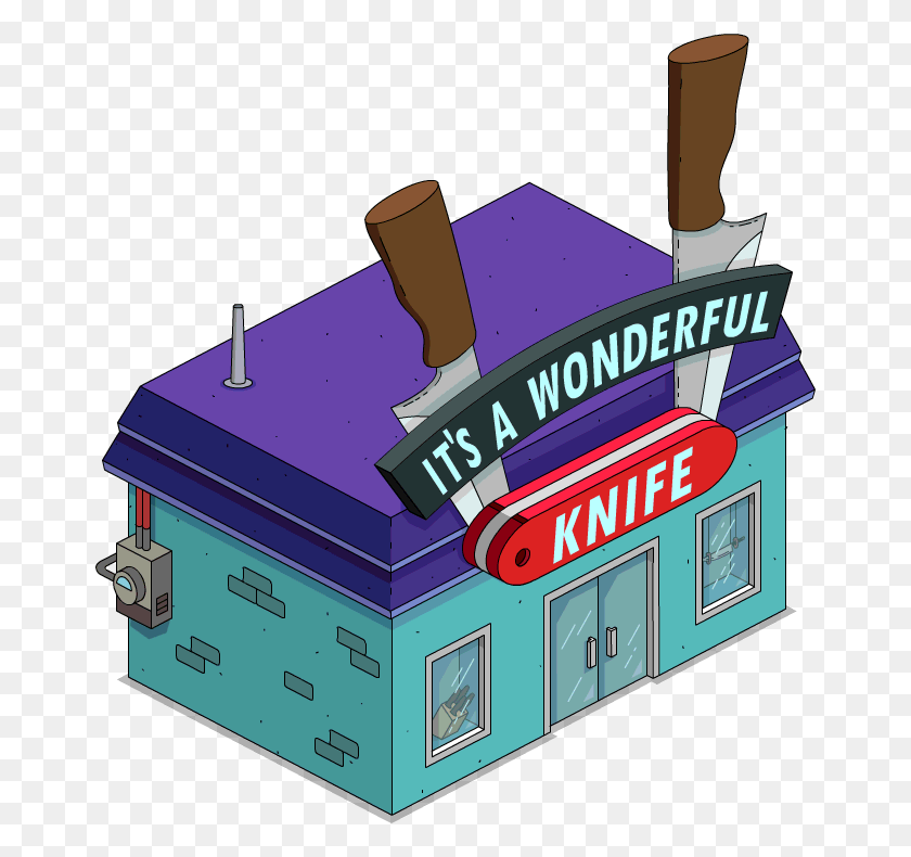 666x730 Tapped Out Its A Wonderful Knife Graphic Design, Housing, Building, Text HD PNG Download