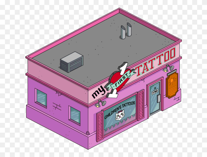 636x579 Tapped Out My First Tattoo House, Electronics, Hardware, Building Descargar Hd Png