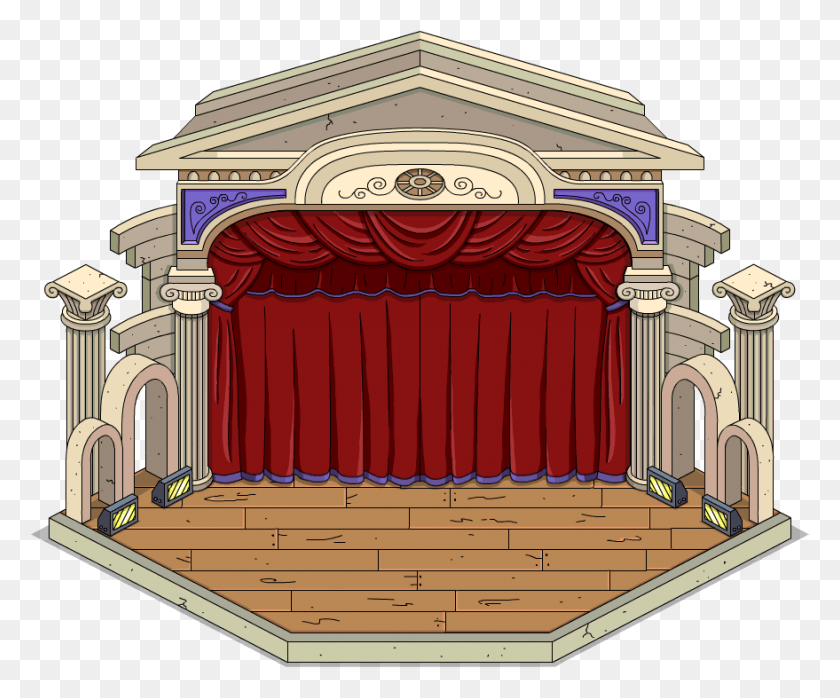 879x719 Tapped Out Outdoor Opera Stage Stage, Architecture, Building, Indoors HD PNG Download