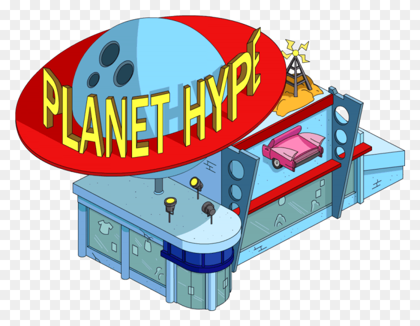1040x790 Tapped Out Planet Hype Симпсоны Tapped Out Planet Hype, Автомобиль, Транспорт, Завод Hd Png Скачать
