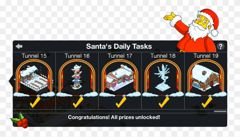 960x519 Tapped Out Santa39s Daily Tasks Completed Cartoon, Text, Angry Birds, Crowd HD PNG Download