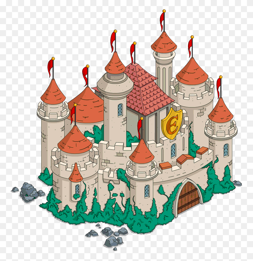 772x806 Замок Эквалии Иллюстрация, Архитектура, Здание, Особняк Hd Png Скачать