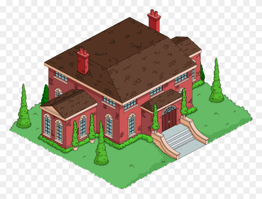 1024x758 Tapped Out Wolfcastle39s Mansion Simpsons Cletus Spuckler House, Neighborhood, Urban, Building HD PNG Download