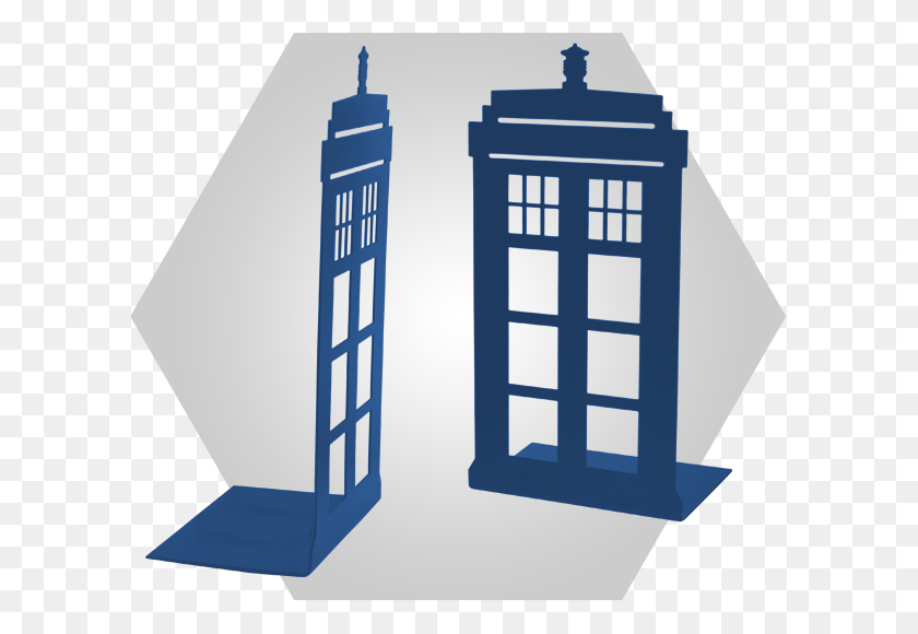 600x520 Tardis Bookends Door, Architecture, Building, Cylinder HD PNG Download