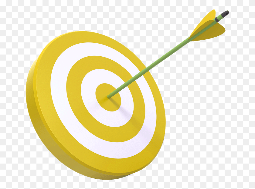 673x564 Target Clipart Yellow Pencil And In Color Yellow Target Clip Art, Tennis Ball, Tennis, Ball HD PNG Download
