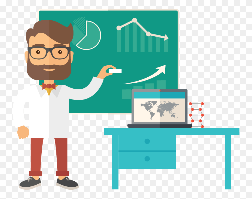 758x604 Targeted Traffic Packages Teacher Illustration, Person, Human, Scientist HD PNG Download