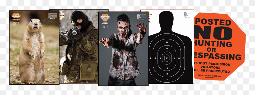 2747x901 Targets 4 Less Paper Targets Paper Shooting Targets Shooting Target Papers, Person, Human, Bear HD PNG Download