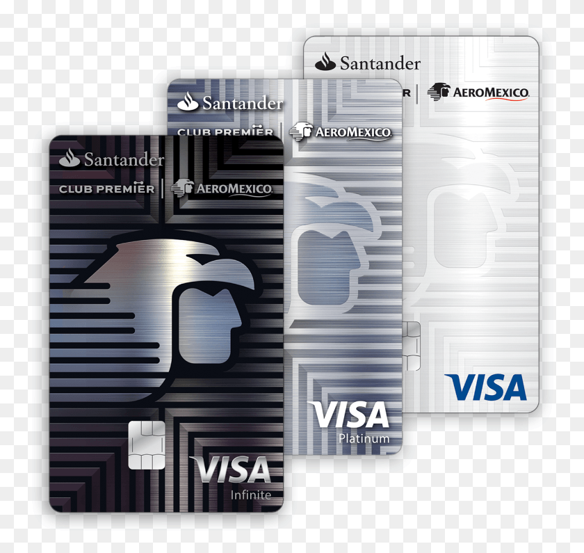 754x735 Tarjetas Santander Aeromxico Visa, Text, Credit Card, Label HD PNG Download